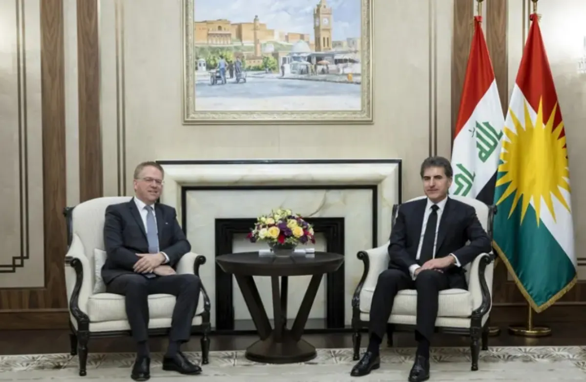 Nêçîrvan Barzanî û Balyozê Fransî Durel civiyan
