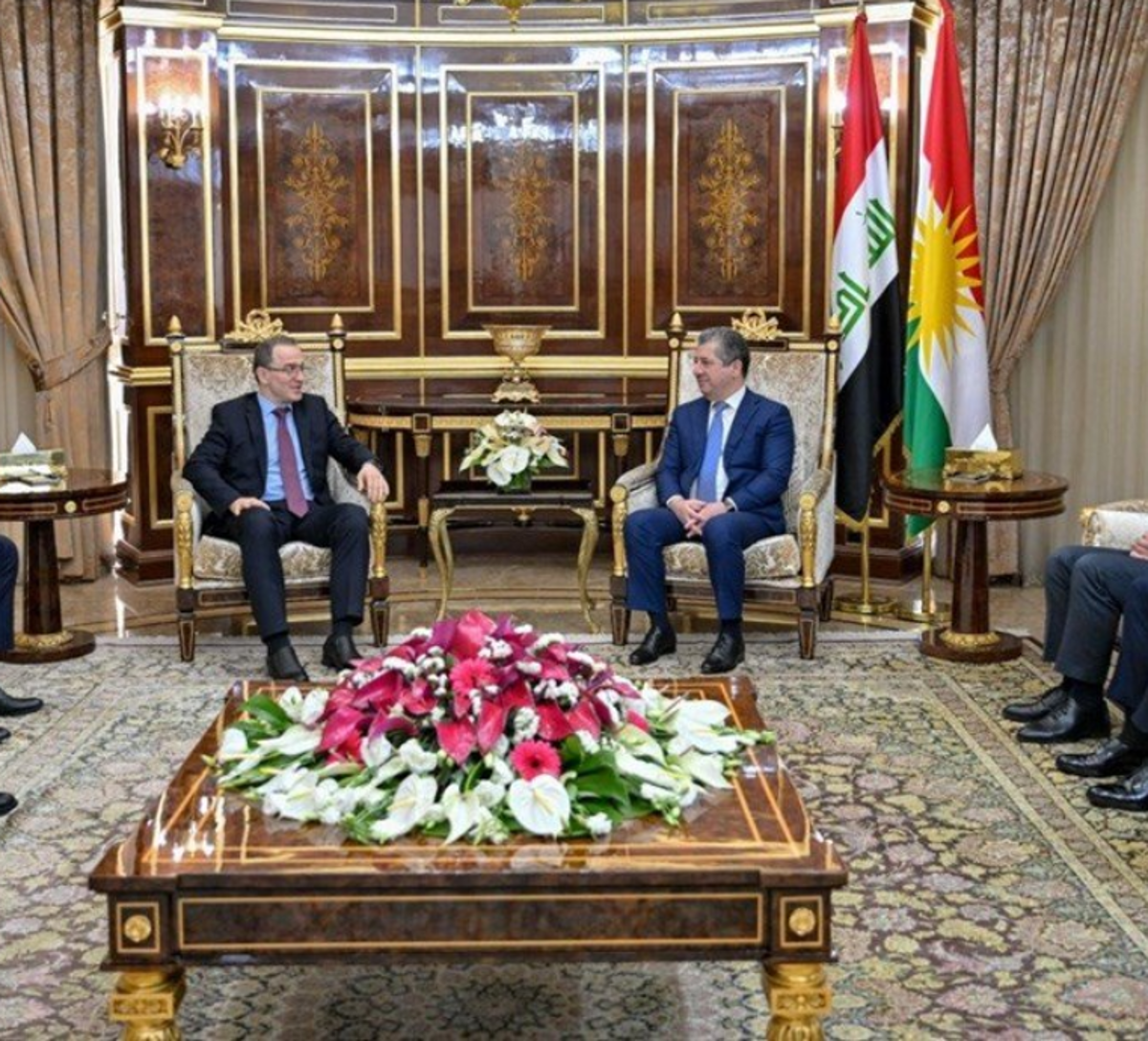 Mesrûr Barzanî balyozê Rûsyayê yê li Iraqê pêşwazî kir