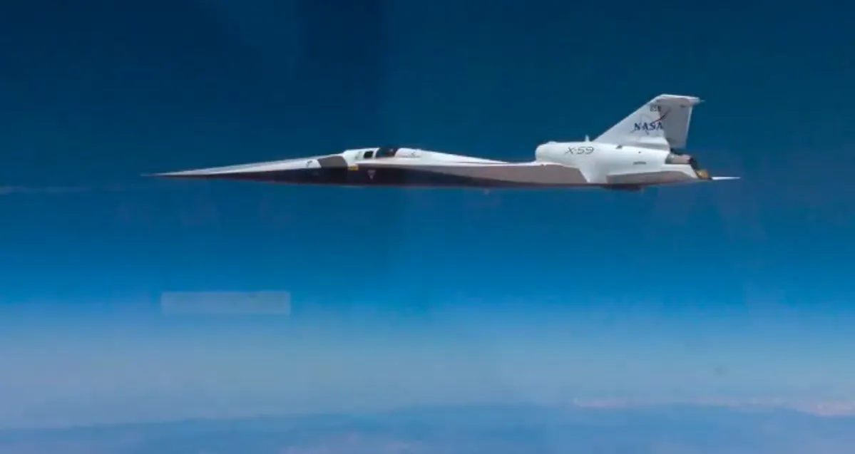  NASA’nın X-59 uçağı süpersonik uçuşunda ses hızını aştı