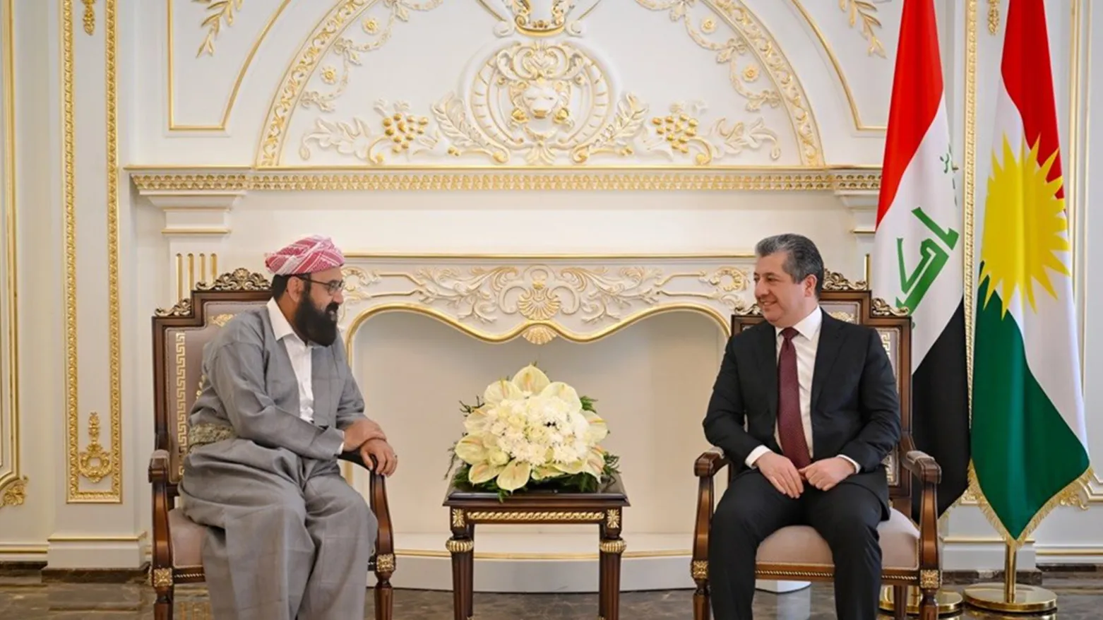 Başbakan Barzani, Ezidi Miri Tahsin Beg'i kabul etti