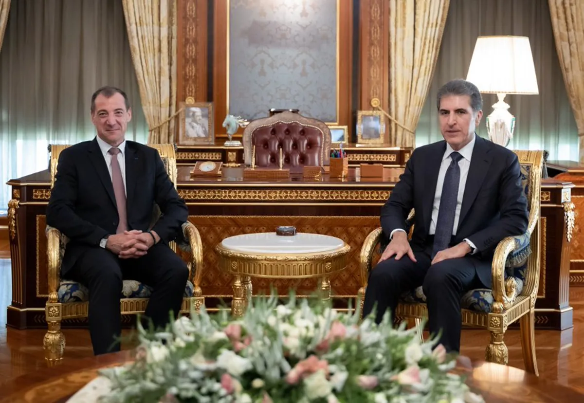 Barzanî pêşvaziya Konsulê Giştî yê Fransa Yann Braem kir