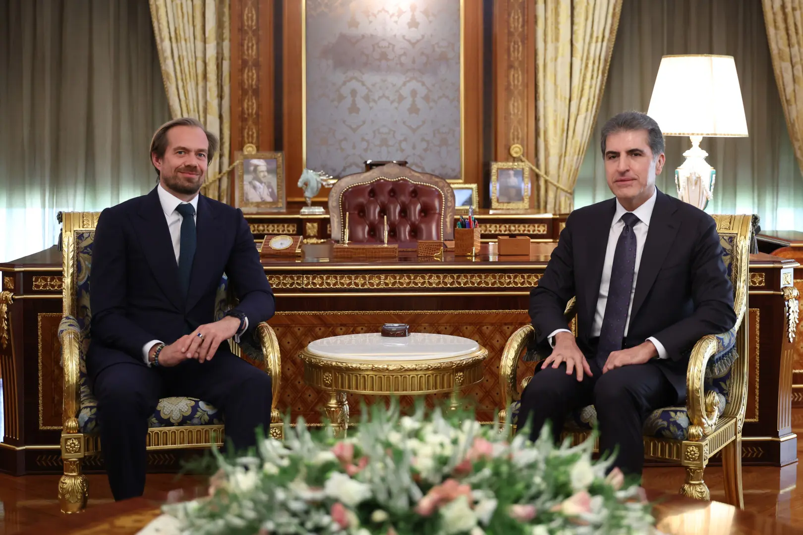 Neçirvan Barzani, görevi sona eren İngiliz Başkonsolosu kabul etti