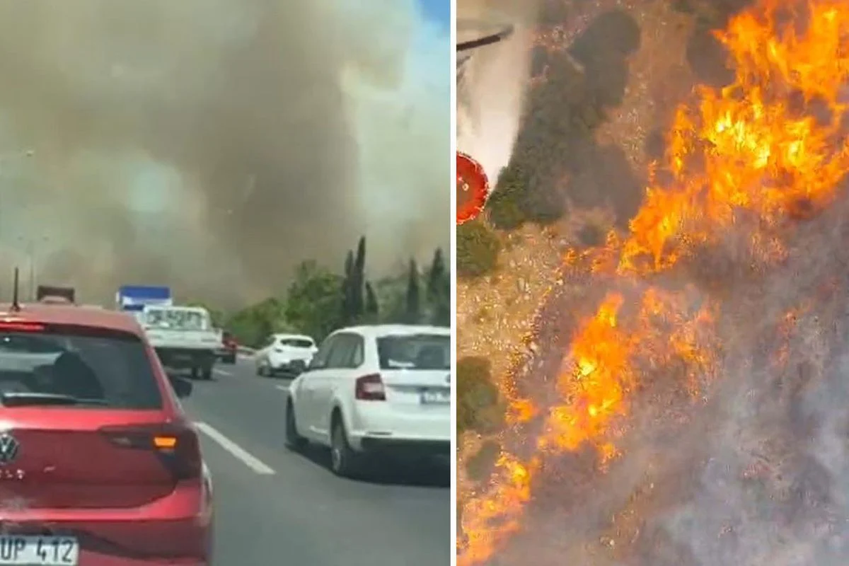Li navça Akhisar a Manisayê agir bi daristanê ket
