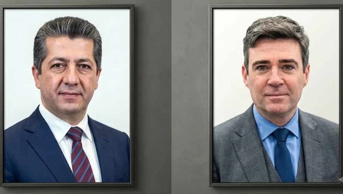 Mesrûr Barzanî pîrozbahî Andy Burnham kir