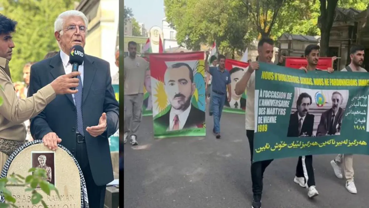 Kurdên li Fransayê Dr. Qasimlo li ser gora wî bi bîr anîn