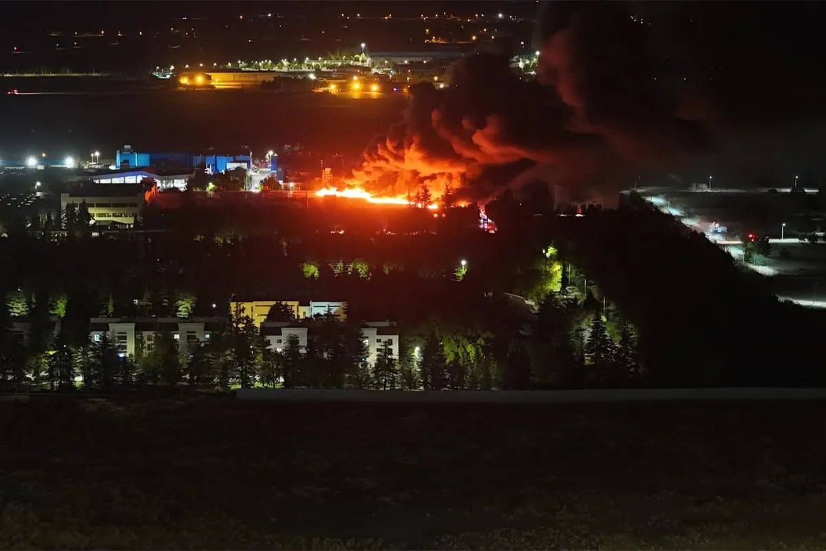 Şewata fabrîka TUSAŞê ya bajarê Eskişehirê dewam dike