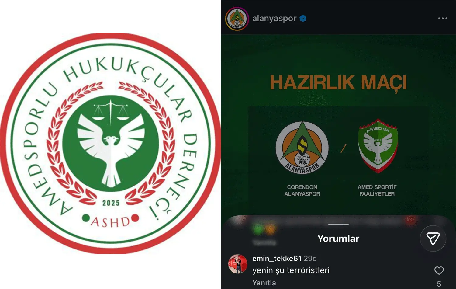 Amedspor’a ‘terörist’ diyen Fatih Tekke’nin oğluna suç duyurusu