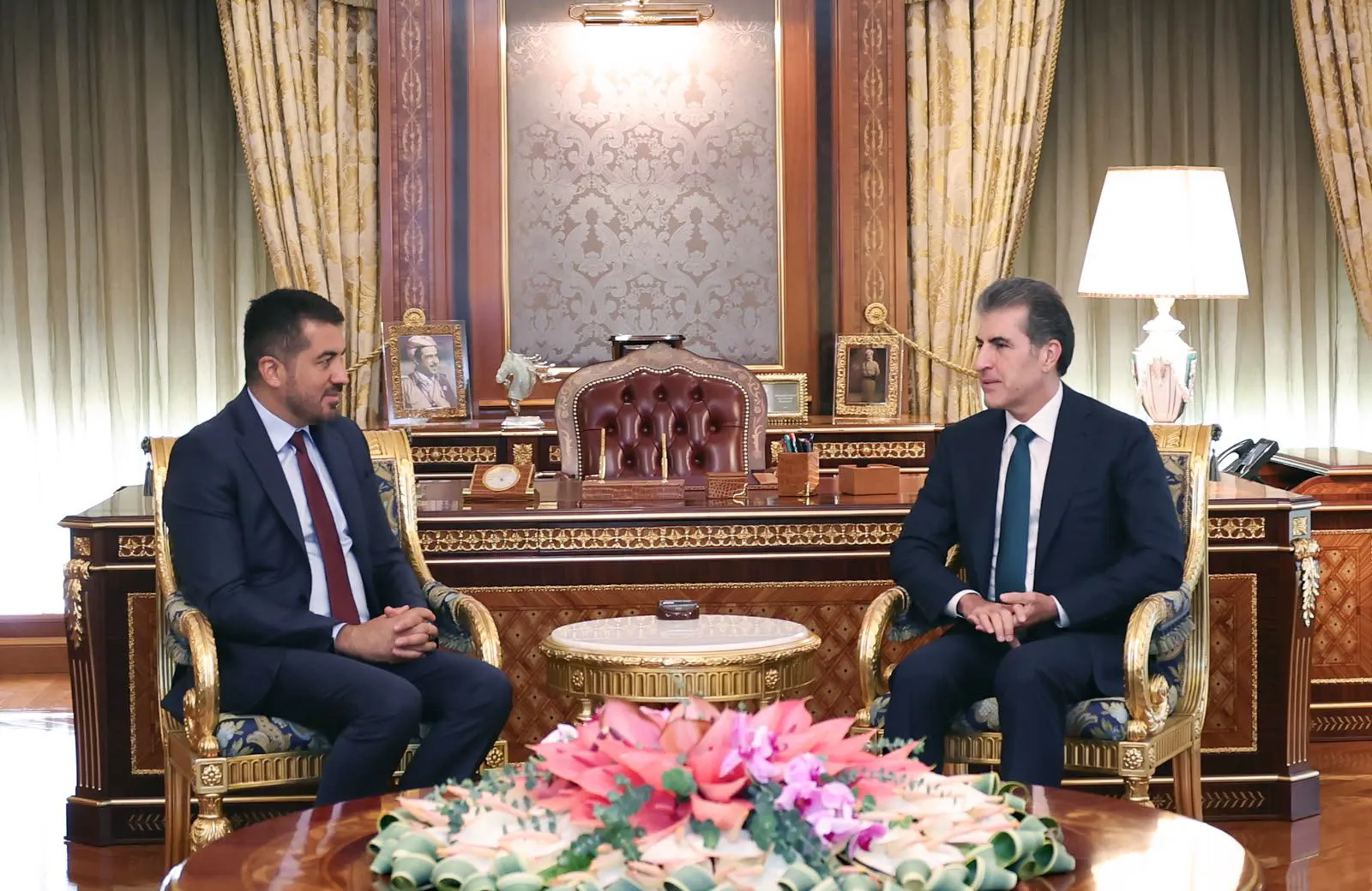 Nêçîrvan Barzanî û Parlamenterê Kurd ê Almanyayê civiyan