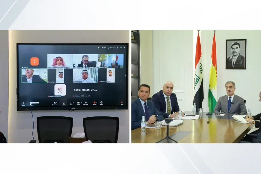 Dizeyî ligel nûnerên dîplomat ên welatên erebî civîya