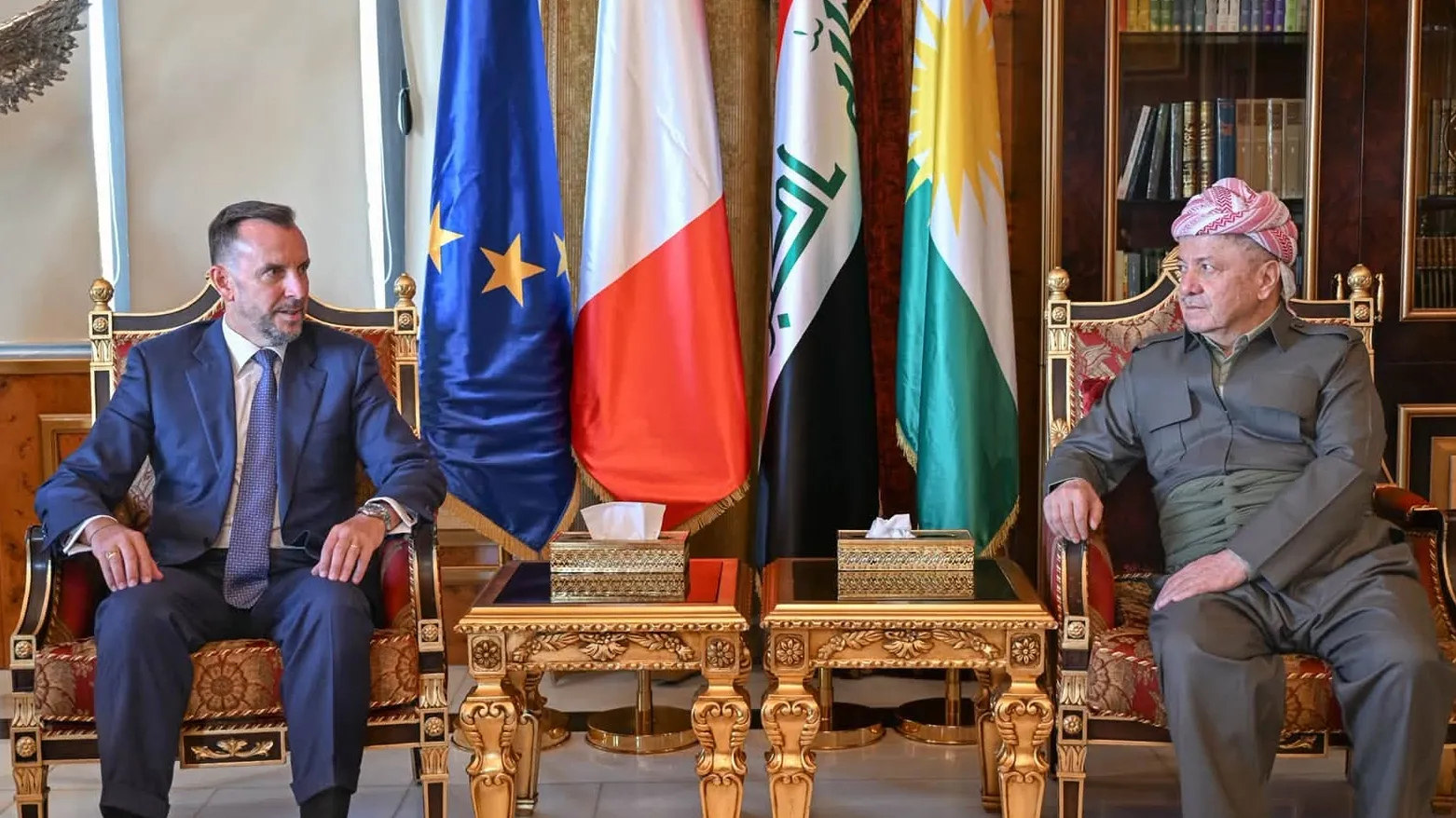 Başkan Barzani ile İtalya Büyükelçisini kabul etti