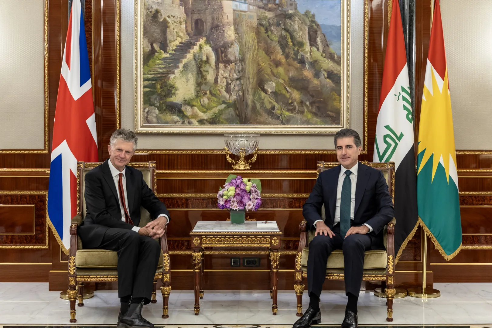 Nêçîrvan Barzanî li gel Şewirmendê Brîtanyayê civiya