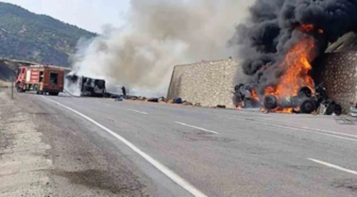 Li ser rêya Baykan û Sêrtê 2 treyler li hev ketin û şewitîn