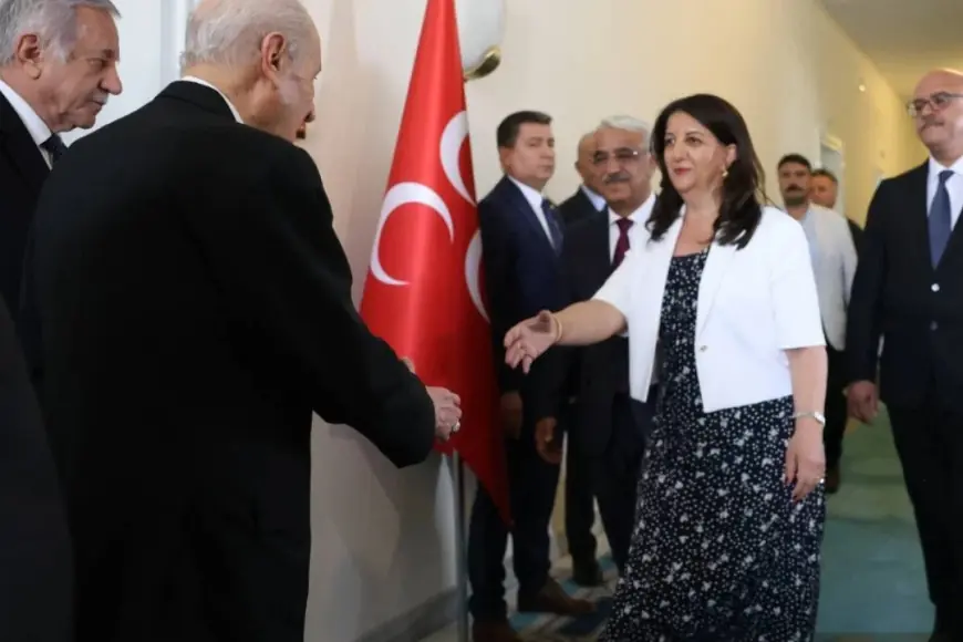 DEM Parti İmralı heyeti Bahçeli ile görüştü