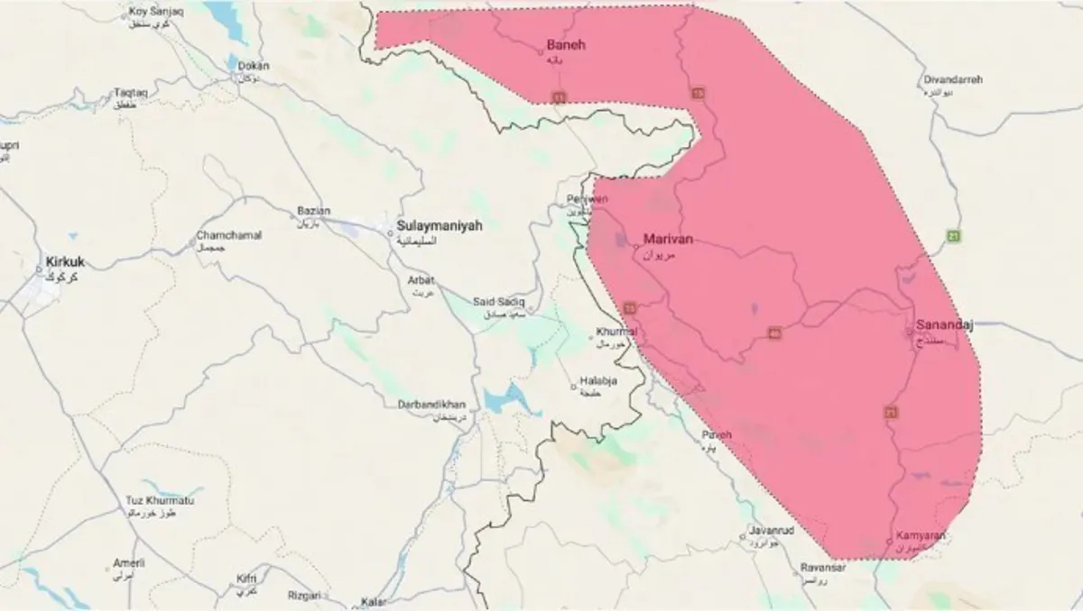  Îran hêz û çekên giran dişîne bajarên Rojhilatê Kurdistanê