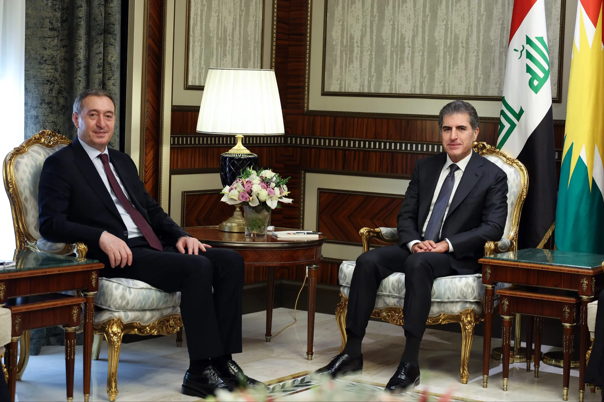 Nêçîrvan Barzanî û Tuncay Bakirhan li Hewlêrê civiyan