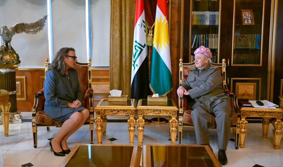 Serok Barzanî pêşwazî li Qunsula Giştî ya nû ya DYAê kir
