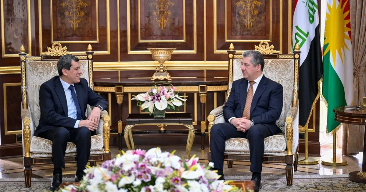 Mesrûr Barzanî pêşwazî li Mezlûm Ebdî kir