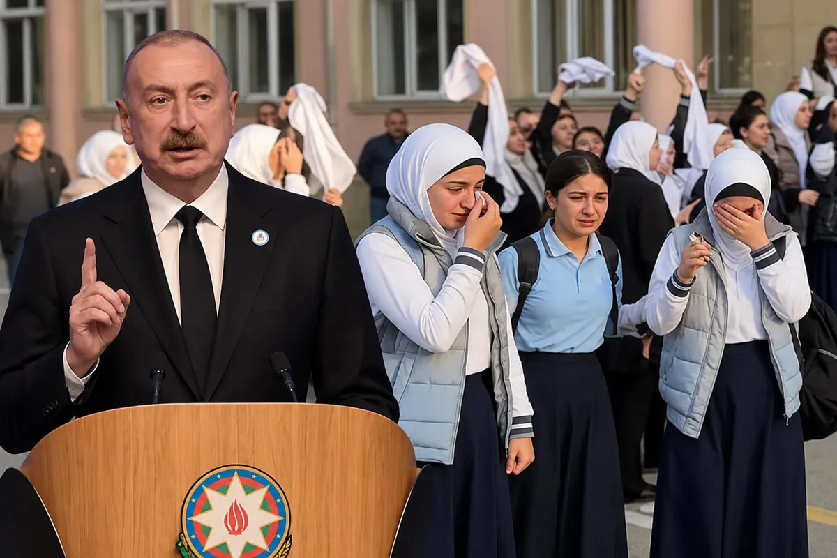 Aliyev bersiva rexneyên di qedexeya sergirtina jinan ya di dibistanan de da